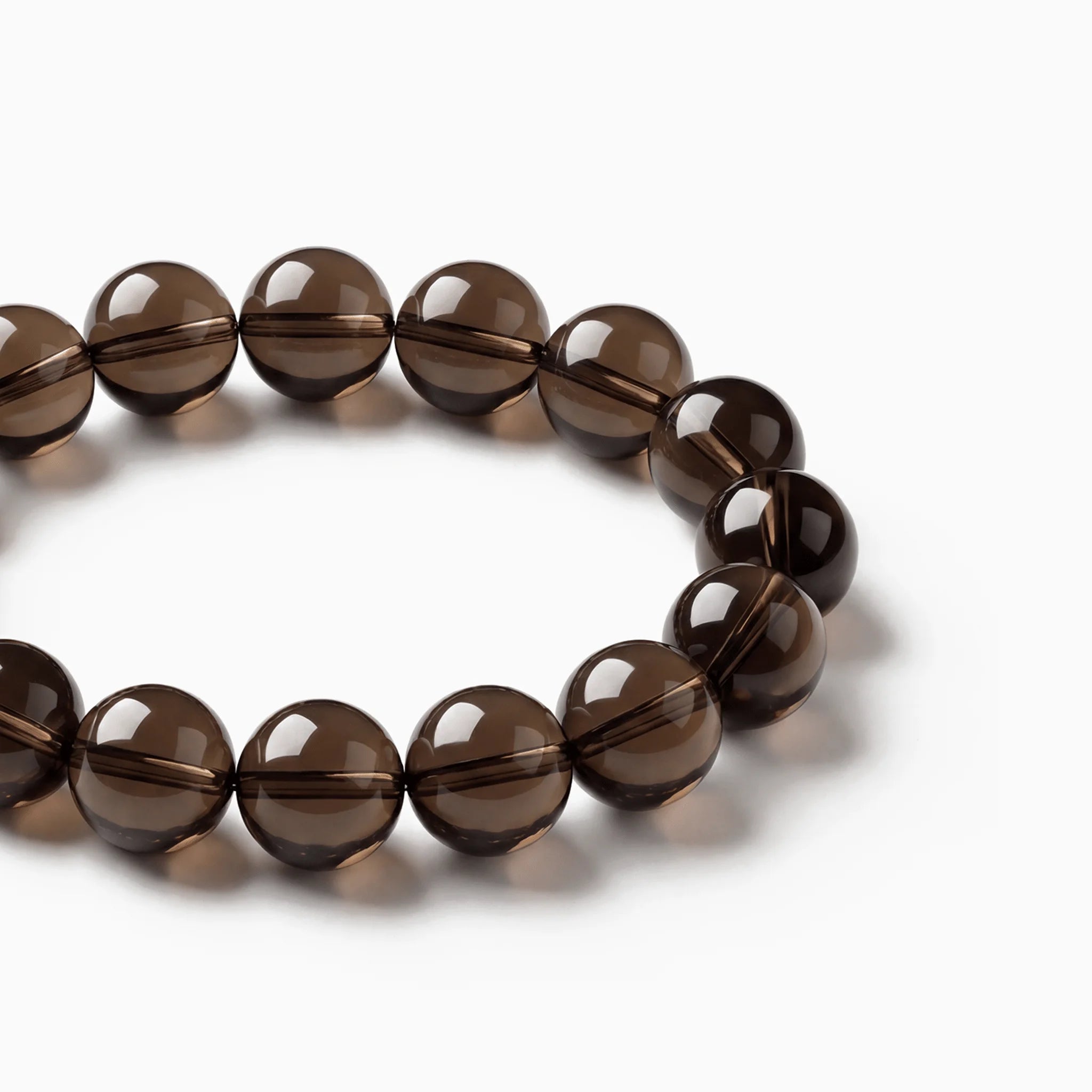 The Smoky Quartz Strand — Terrestrial Shadow, bracelet detail view BE.
