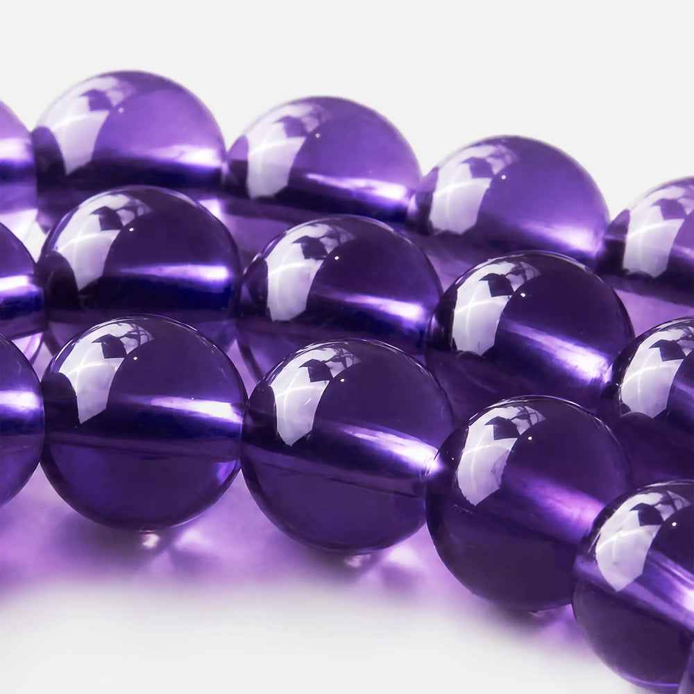 The Bolivian Amethyst Triple-Strand Bracelet Necklace, supplemental detail image 2.