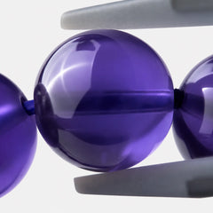 The Bolivian Amethyst Strand Bracelet — Bolivian Depth, PDP close-up detail image 2.
