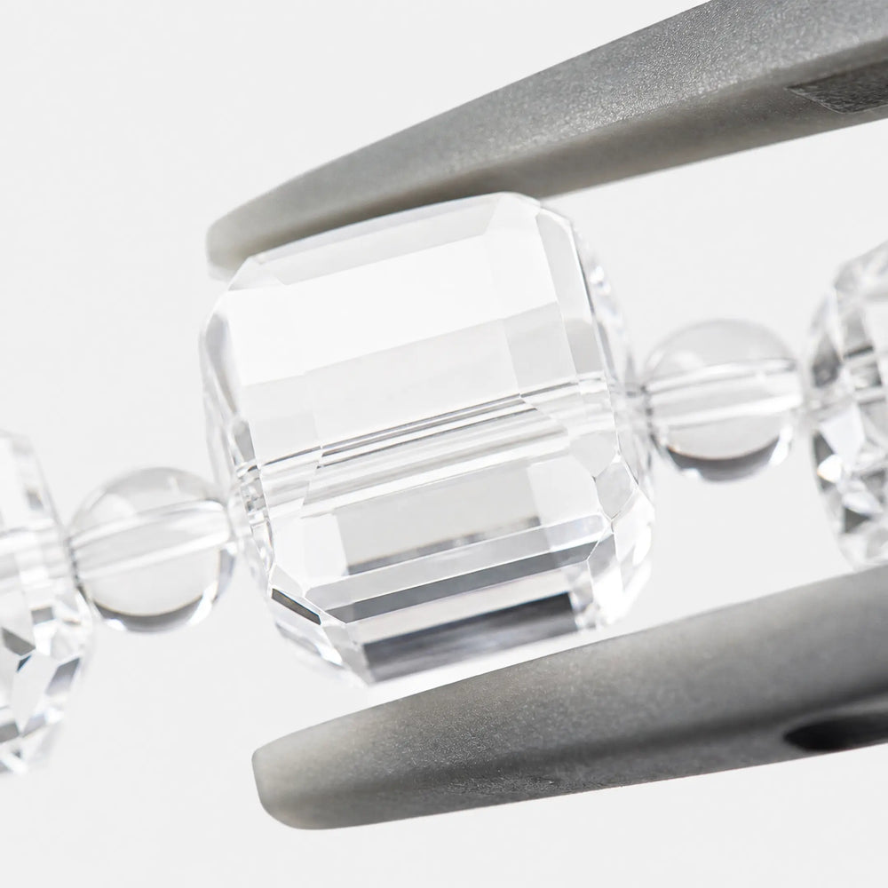 The Clear Quartz Strand Bracelet — Geometric Sequence, PDP close-up detail image 2.