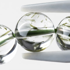 The Green Rutilated Quartz Bracelet — Mineral Suspension, PDP close-up detail image 2.