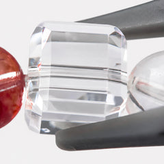 The Hematoid Quartz Strand Bracelet — Iron & Silica, PDP close-up detail image 2.