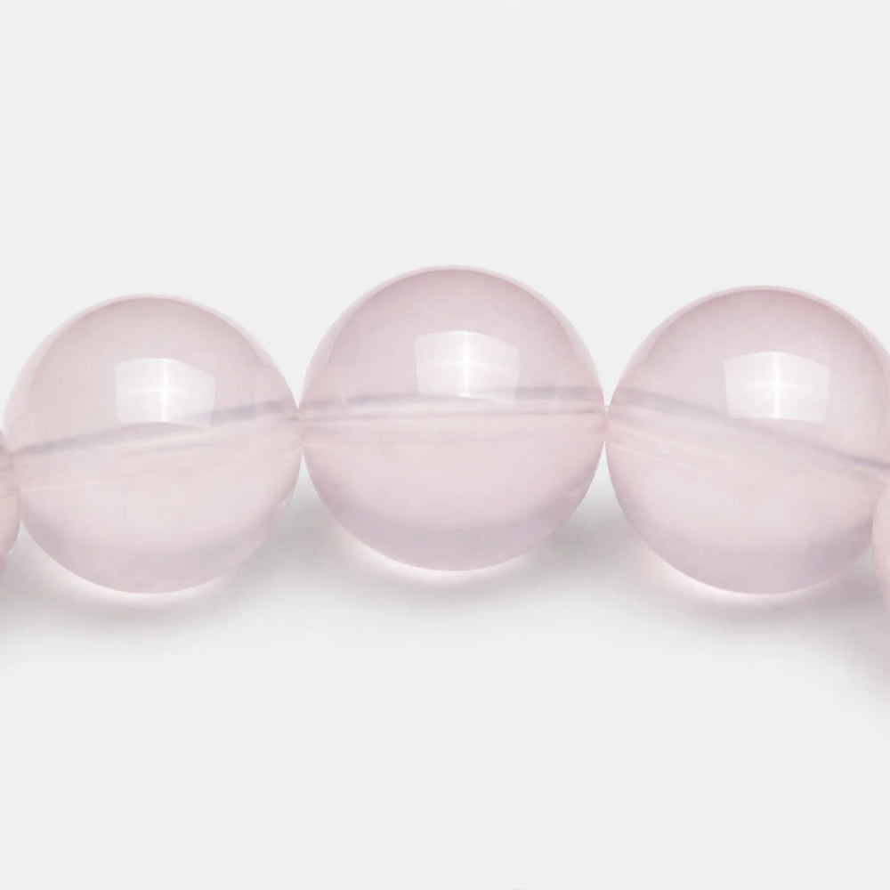 The Rose Quartz Strand Bracelet — Serene Luminescence, PDP close-up detail image 1.