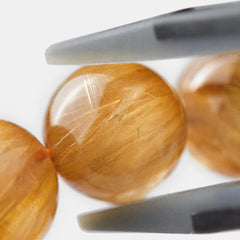 The Golden Rutilated Quartz Bracelet — Golden Array, PDP close-up detail image 2.