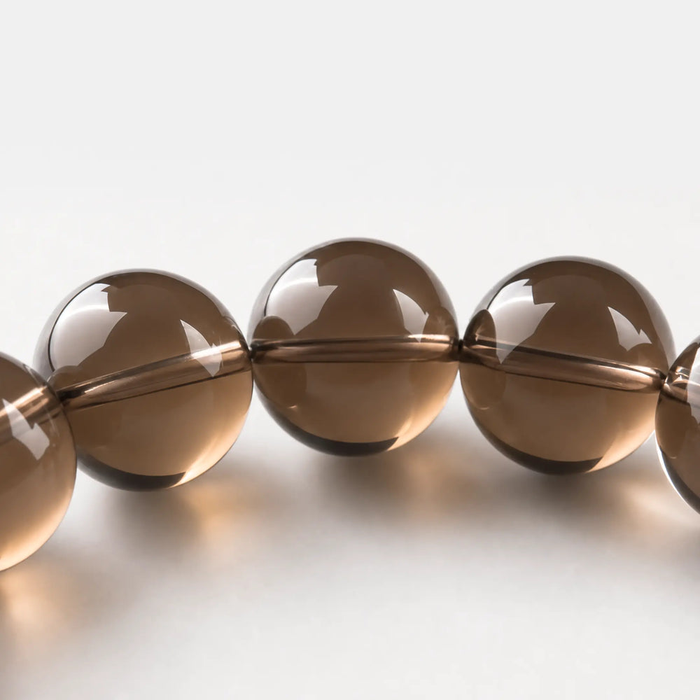 The Smoky Quartz Strand Bracelet — Terrestrial Shadow, PDP close-up detail image 1.