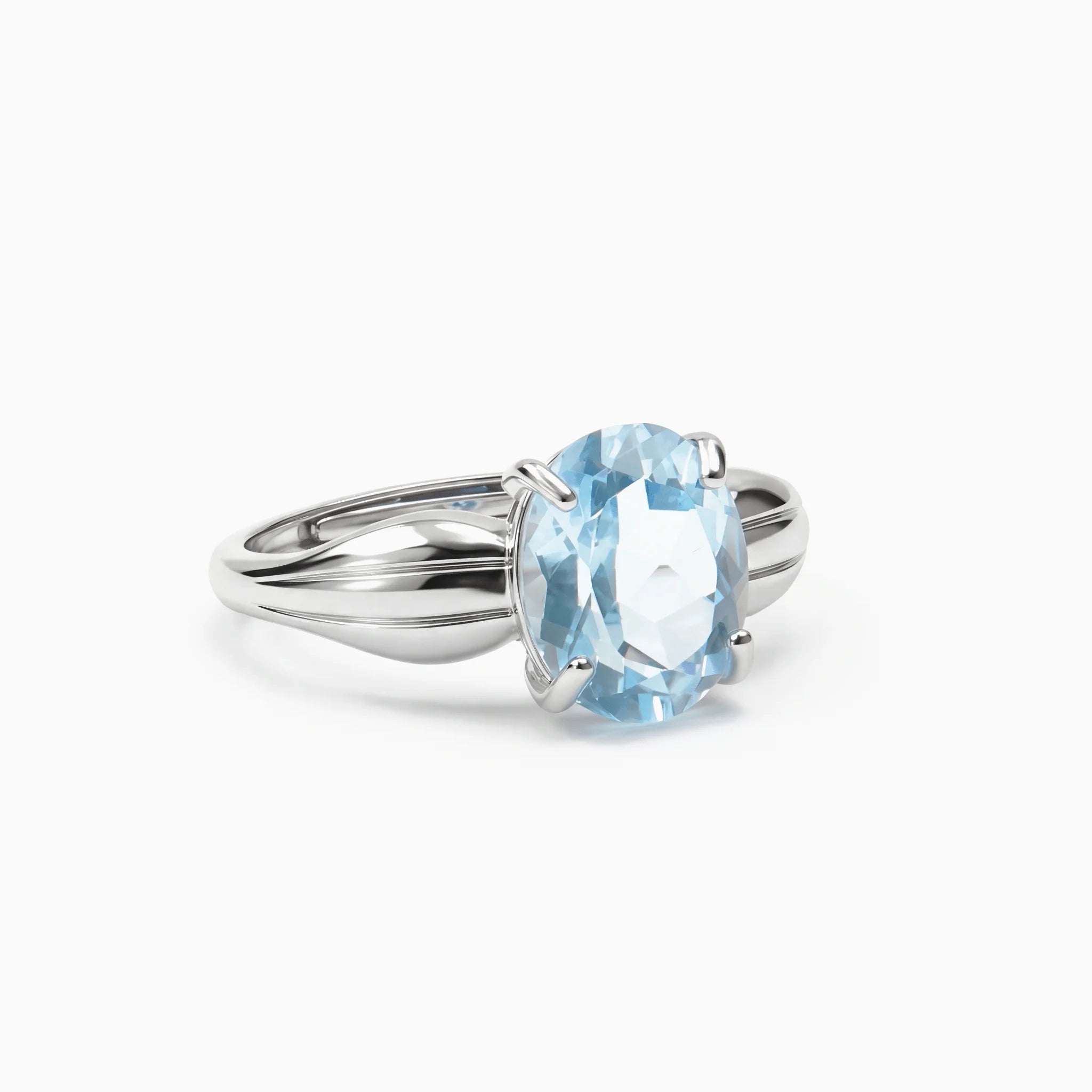 The Topaz Structure, ring on white background BE.