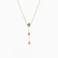The Tri-Mineral Sequence, necklace on white background BE.