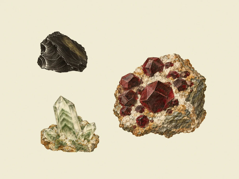 Three-stone geological plate